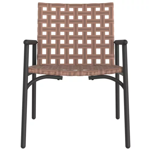  Kerti székek 2 db Fekete 79x56x73,5 cm Poly Rattan
