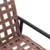  Kerti székek 2 db Fekete 79x56x73,5 cm Poly Rattan