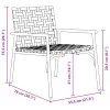  Kerti székek 2 db Fekete 79x56x73,5 cm Poly Rattan