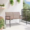  Kerti Pad Fekete 113x79x75 cm Poli Rattan