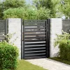  fekete alumínium kerti kapu zárható 100x120 cm