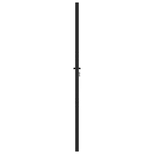  fekete alumínium kerti kapu zárható 100x200 cm