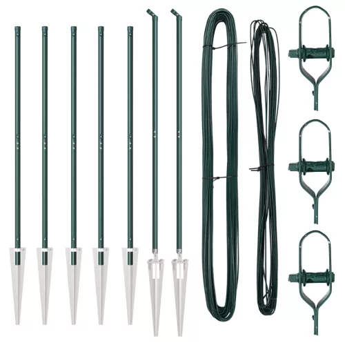  Kerítések posztokkal 7 db Ø32 mm 180 cm Horganyzott acél