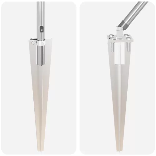  Kerítésoszlopok Spikes-al 7 db Ø32 mm 160 cm Horganyzott Acél