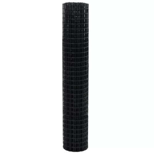  Euro Kerítés Szürke 1,5 x 10 m Acél