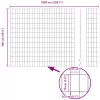  Euro kerítés Szürke 1x10 m Acél