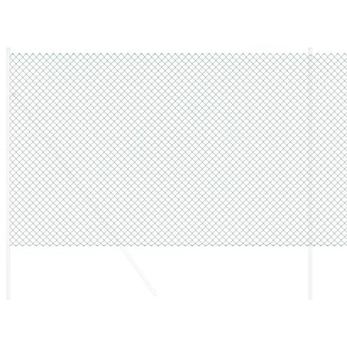  Láncszem Kerítés Zöld 1,5x10 m Acél