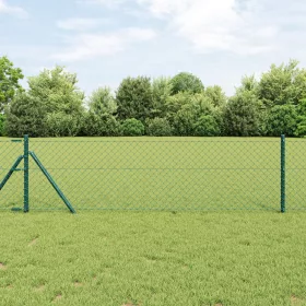  Lánckerítés Zöld 0.8x25 m Acél