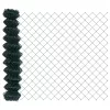  Lánckerítés Zöld 1,2x25 m Acél