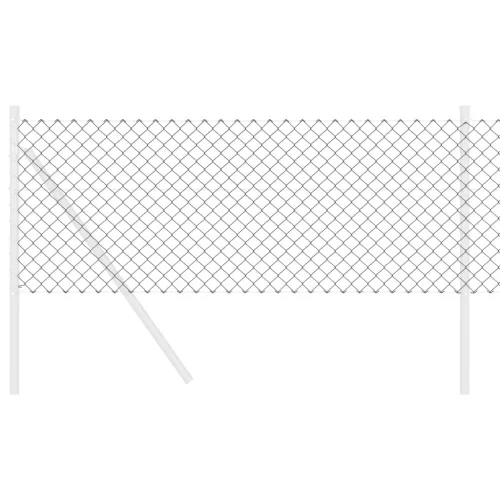  Lánc Link Kerítés Szürke 0.6x10 m Acél