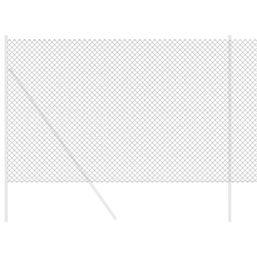  Lánc link kerítés Szürke 1,6x25 m Acél