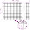  Kerítéselem Geometrikus Ezüst 0,4 x 10 m Horganyzott acél