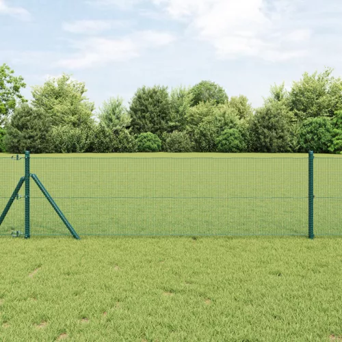  Zöld horganyzott drótkerítés 0.4x10 m Acél