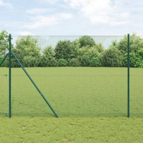  Hegesztett Drótkerítés Zöld 1.5x10 m Acél