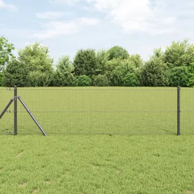 Hegesztett drótfence Szürke 0,8x10 m Acél