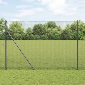  Hegesztett Drótháló Kerítés Szürke 1.5x50 m Acél
