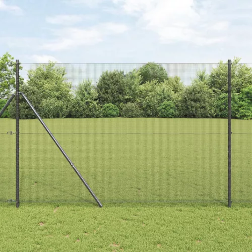  Hegesztett Drótháló Kerítés Szürke 1.5x50 m Acél