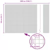  Hegesztett Drótháló Kerítés Szürke 1.5x50 m Acél