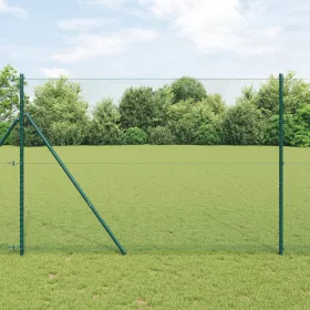  Hexagon Kerítés Zöld 1.5x10 m Acél