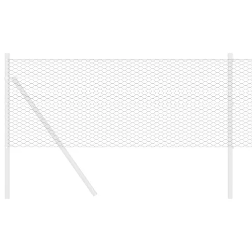  Hatszögű kerítés Szürke 0.4x10 m Acél