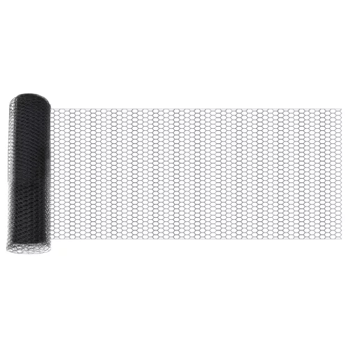  Hatszögű Kerítés Szürke 0.5x10 m Acél
