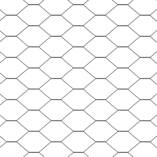  Hatszögű Kerítés Szürke 0.5x10 m Acél