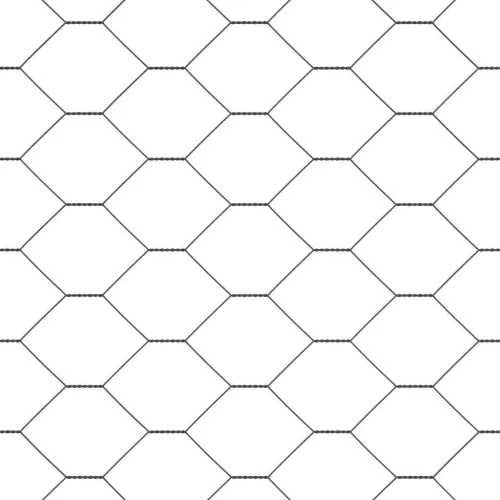  Hexagon kerítés Szürke 0,8 x 10 m PVC