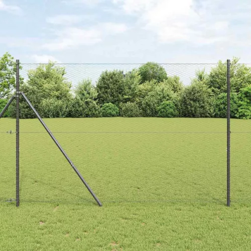  Hexagon kerítés Szürke 1,5 x 10 m PVC