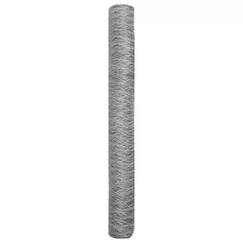  Szürke Hatszög Kerítés 1.4x25 m Horganyzott Acél