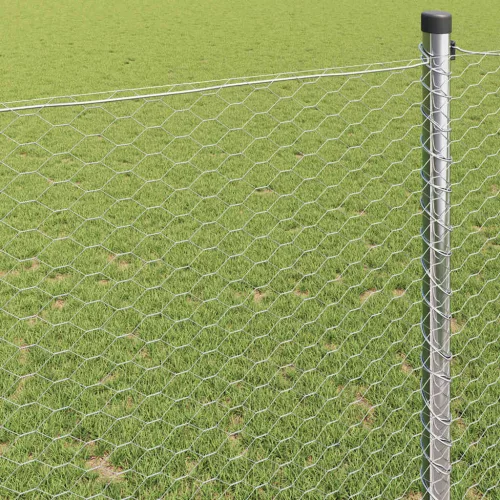  Hexagon kerítés Ezüst 0,5 x 50 m Horganyzott acél