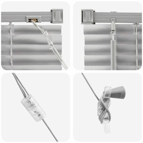  Ablak Roló függönyökkel Egyéb Ezüst 80 x 220 cm Alumínium