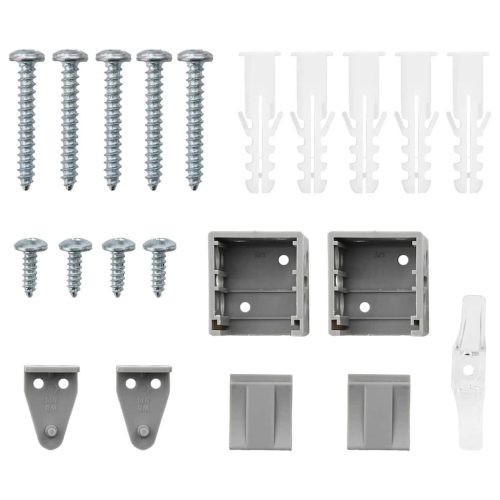  Ablak Roló függönyökkel Egyéb Ezüst 80 x 220 cm Alumínium