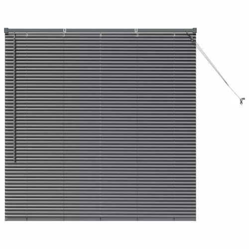  Ablak Roló függönyökkel Egyéb Sötétszürke 130 x 130 cm Alumínium
