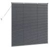  Ablak Roló függönyökkel Egyéb Sötétszürke 130 x 130 cm Alumínium