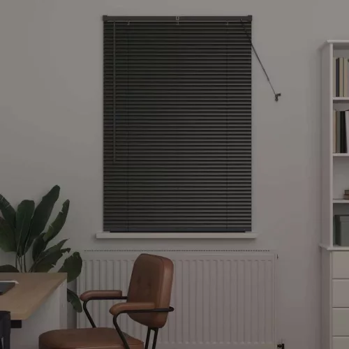  Ablak Roló függönyökkel Egyéb Fekete 80 x 130 cm Alumínium