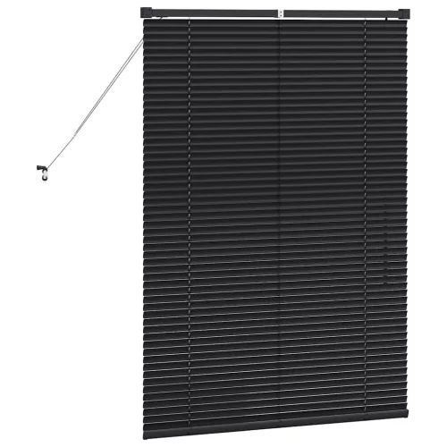  Ablak Roló függönyökkel Egyéb Fekete 80 x 130 cm Alumínium