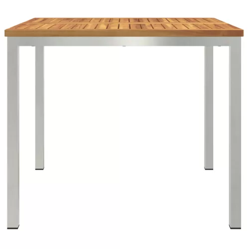  kültéri étkezőasztal 90x90x74.5 cm tömör akácfából