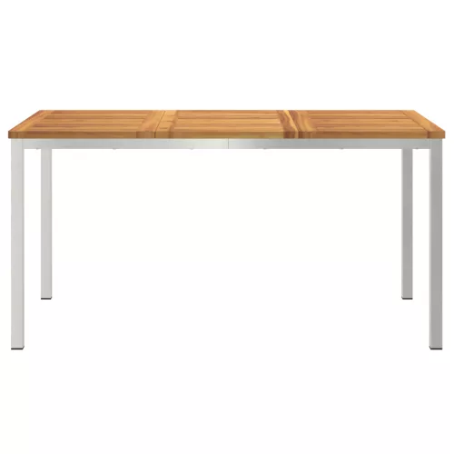  kültéri étkezőasztal 150x90x75 cm Tömör akácfa