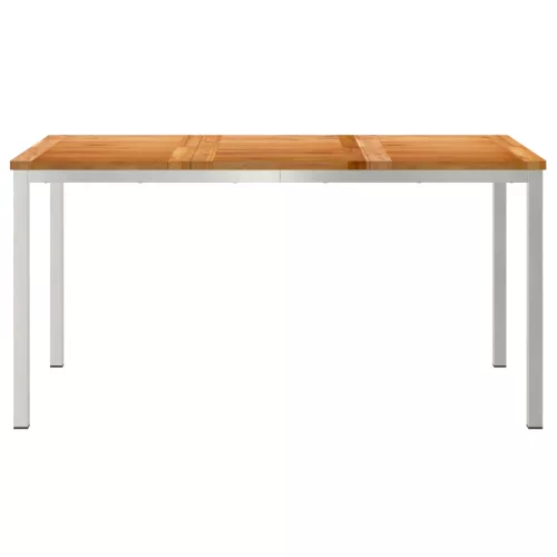  Kültéri Étkezőasztal 150x90x75 cm Tömör Fa Tík