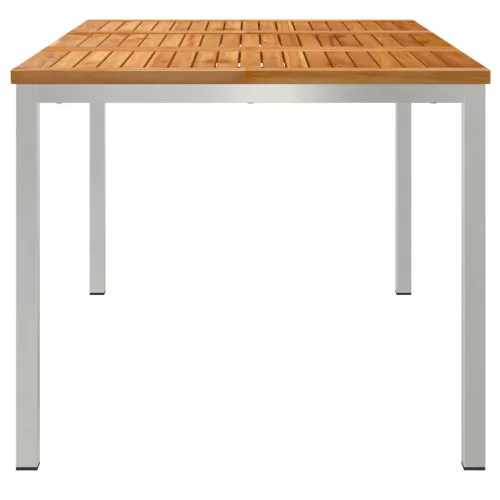  Kültéri Étkezőasztal 150x90x75 cm Tömör Fa Tík