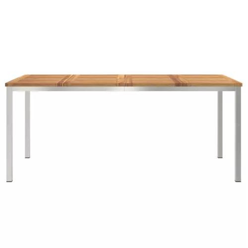  kültéri étkezőasztal 180x90x75 cm tömör akácfából