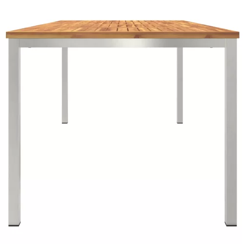 kültéri étkezőasztal 200x90x74,5 cm Tömör akácfából
