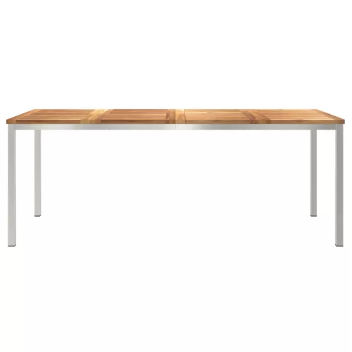  Kültéri Étkezőasztal 200x90x74.5 cm Tömör Tíkfából