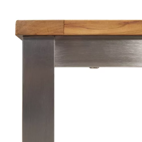  Kültéri Étkezőasztal 200x90x74.5 cm Tömör Tíkfából