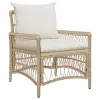 Kerti Szék Párnákkal Bézs 60x70x78 cm Poli Rattan
