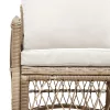  Kerti Szék Párnákkal Bézs 60x70x78 cm Poli Rattan