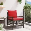  Kerti Szék Párnákkal Barna 60x70x78 cm Poli Rattan