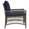  Kerti Szék Párnákkal Szürke 60x70x78 cm Poli Rattan