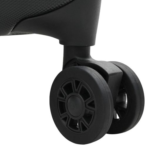  Összecsukható Bőrönd Kemény Héj 24'Fekete 43x27x66 cm ABS