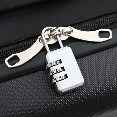  Összecsukható Bőrönd Kemény Héj 24'Fekete 43x27x66 cm ABS